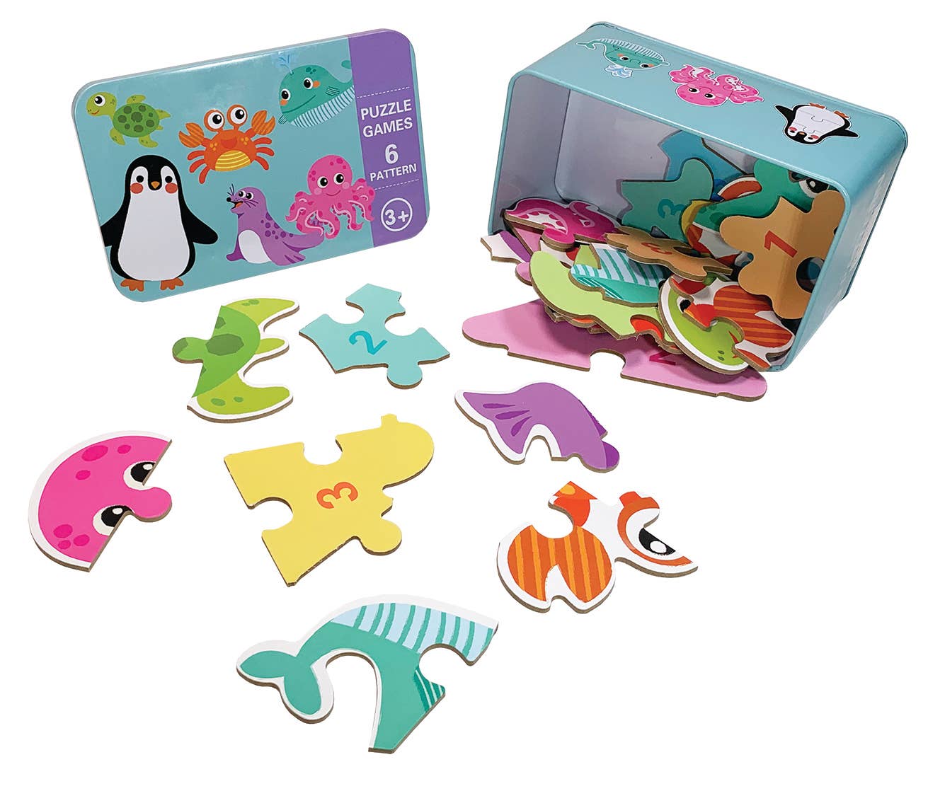 Sea Life - Puzzle in a Tin