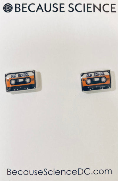 Cassette - Acrylic Post Earrings