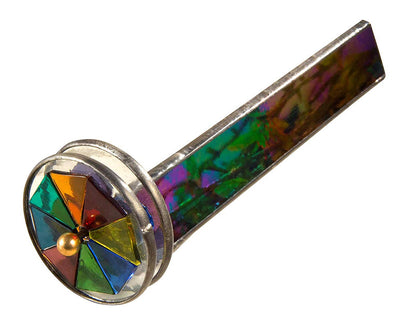 Kaleidoscope Black Stained Glass Iridescent Double