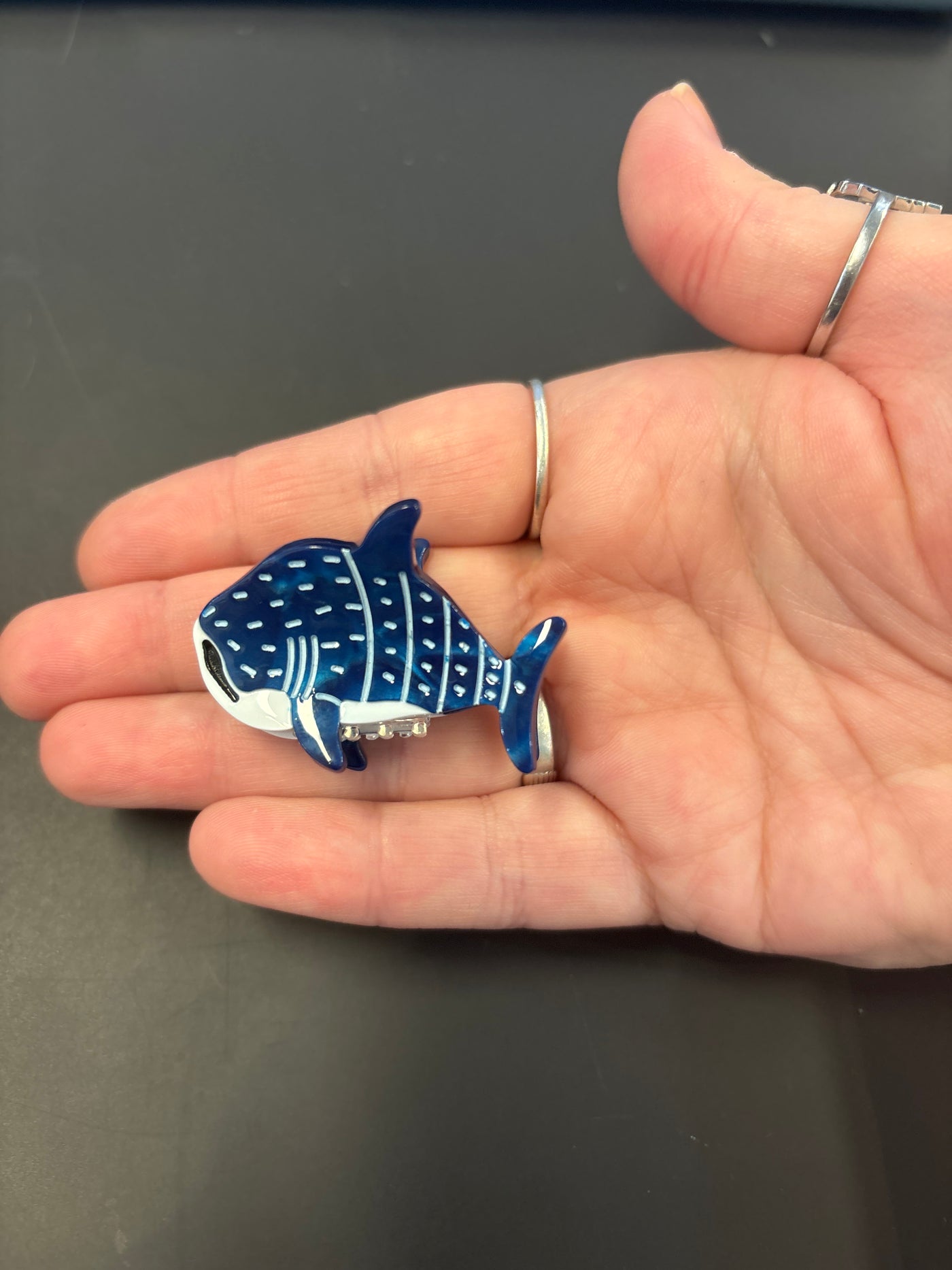 Mini Whale Shark Hair Claw Clip