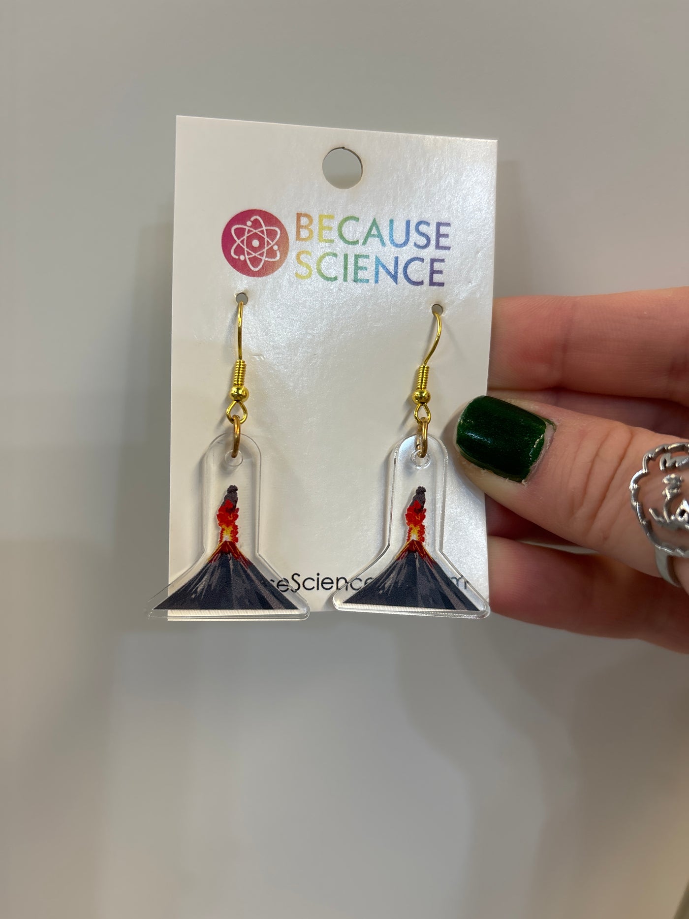 Volcano Eruption - Acrylic Dangle Earrings