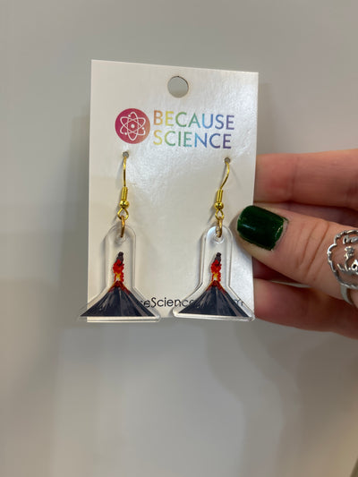 Volcano Eruption - Acrylic Dangle Earrings