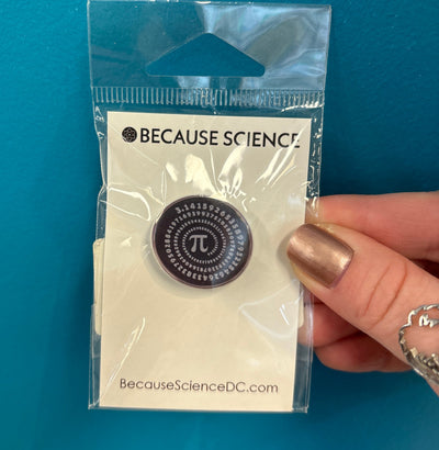 Pi Spiral - Acrylic Pin