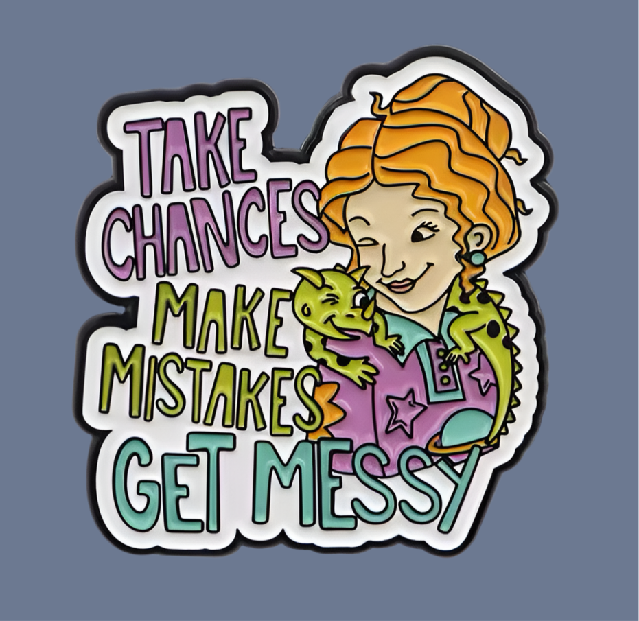 Get Messy Enamel Pin