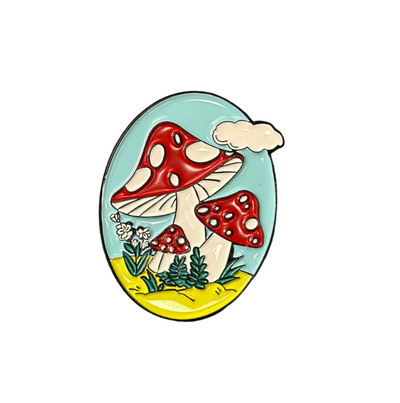 Mushrooms Enamel Pin