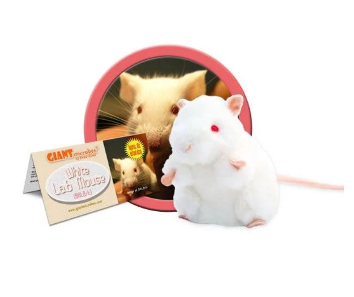 White Lab Mouse Plushie – Because Science