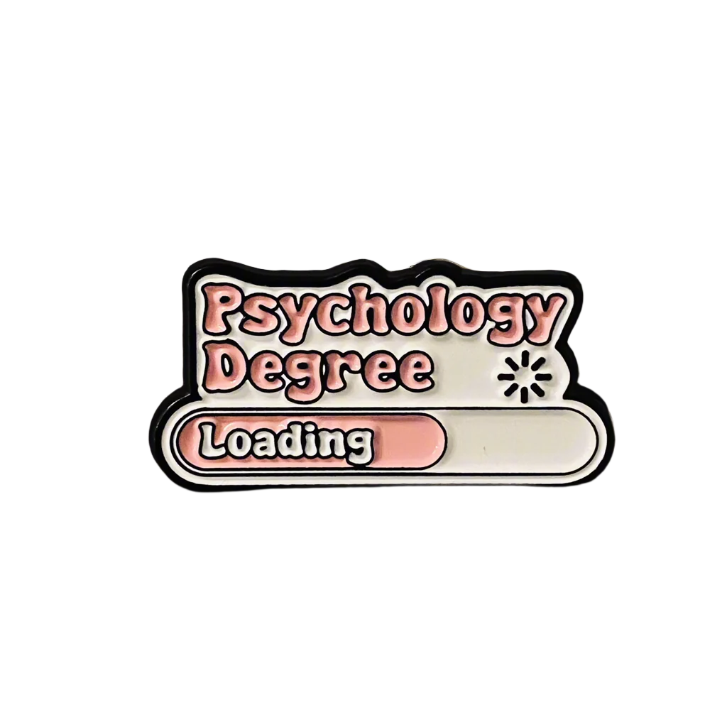 Psychology Degree Loading Enamel Pin