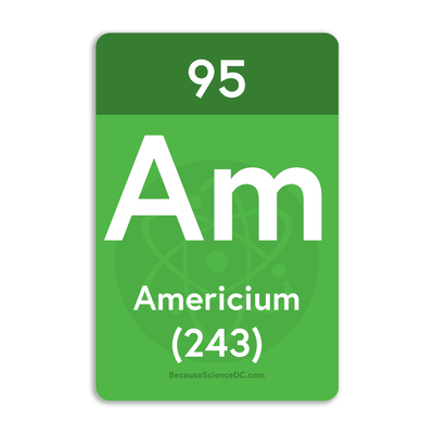 Americium Element - Vinyl Sticker