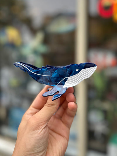Humpback Whale Hair Claw Clip