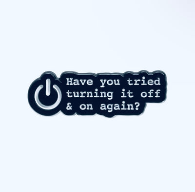 Power Button Enamel Pin