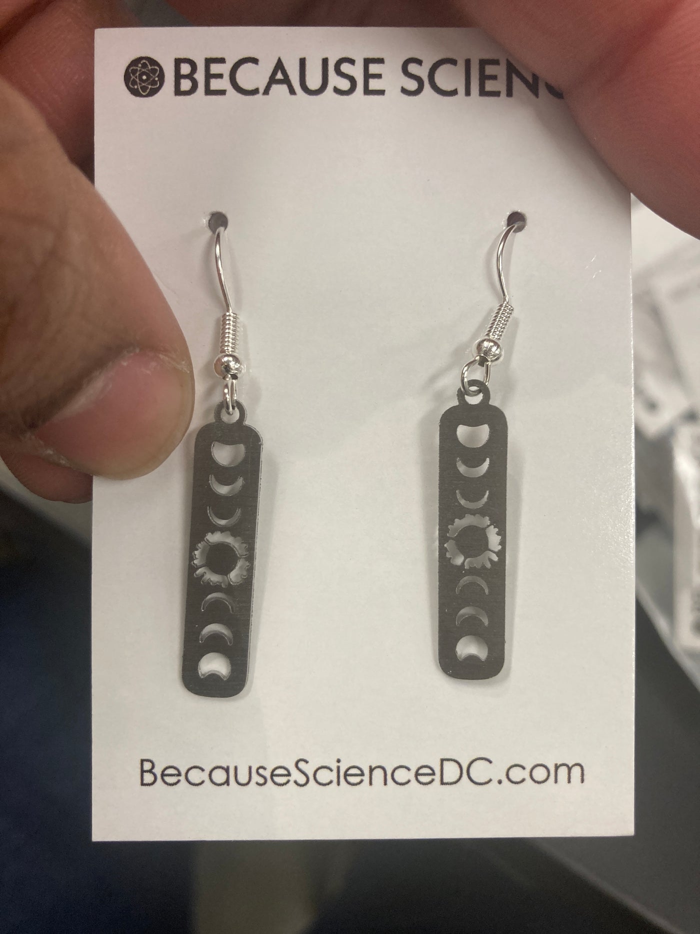 Eclipse - Metal Dangle Earrings