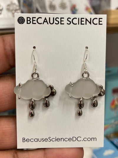 Rain Cloud Dangle Earrings