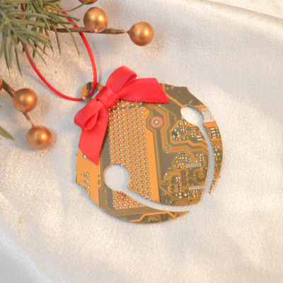 Circuit Board Bell Ornament