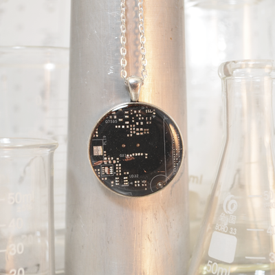 Circuit Board Necklace - Large Size