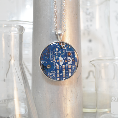 Circuit Board Necklace - Large Size