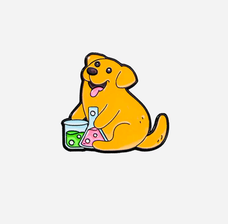 Happy Lab Tech Enamel Pin