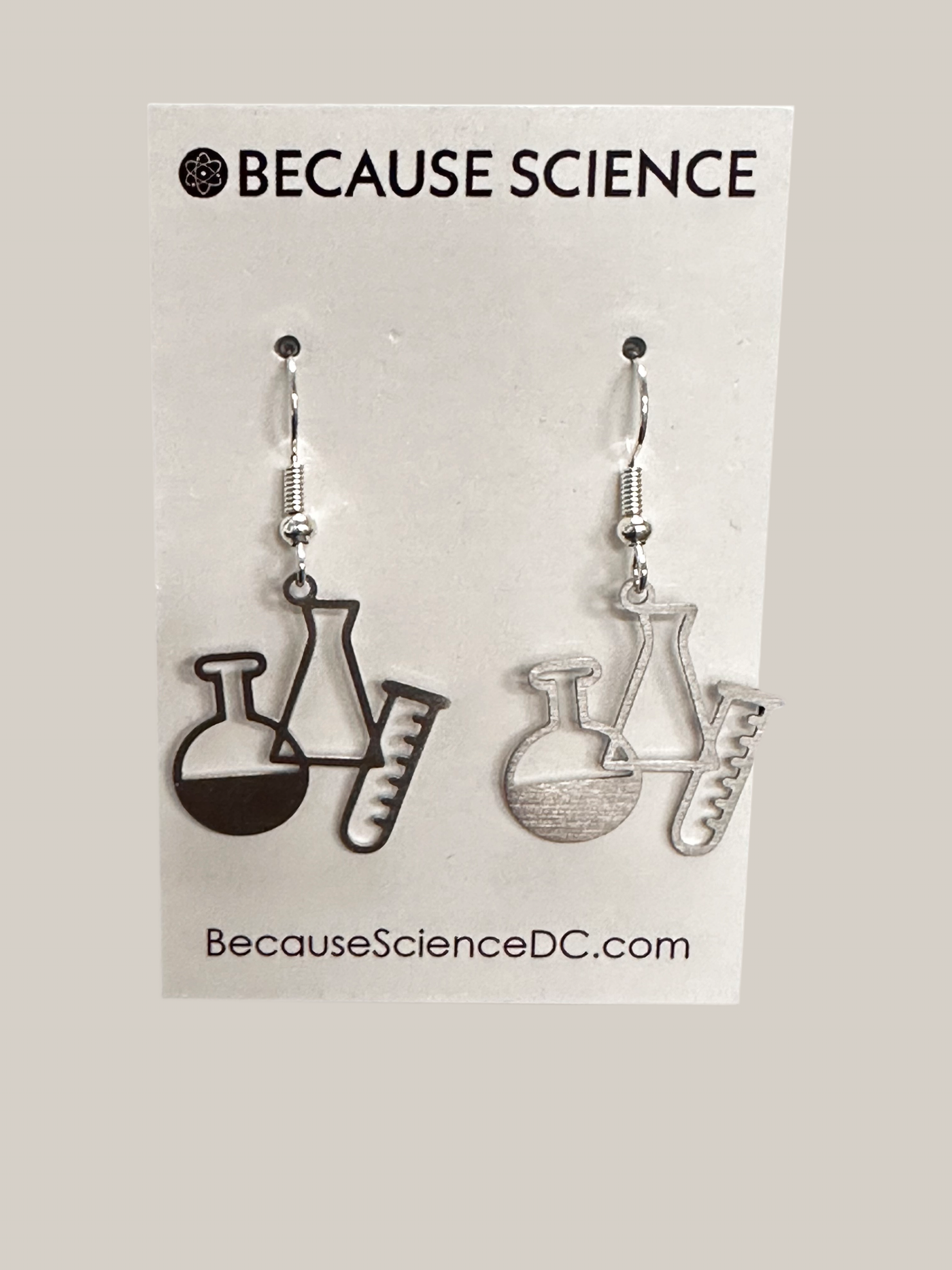 Labware - Steel Dangle Earrings