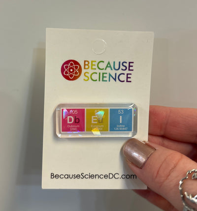 D.E.I. Periodic Table - Acrylic Pin