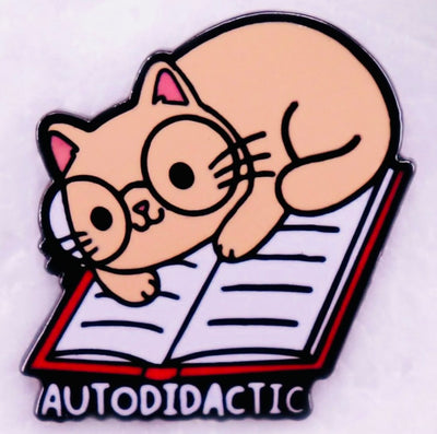 Autodidactic Enamel Pin