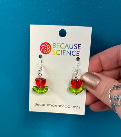 Tulips - Glass Dangle Earrings