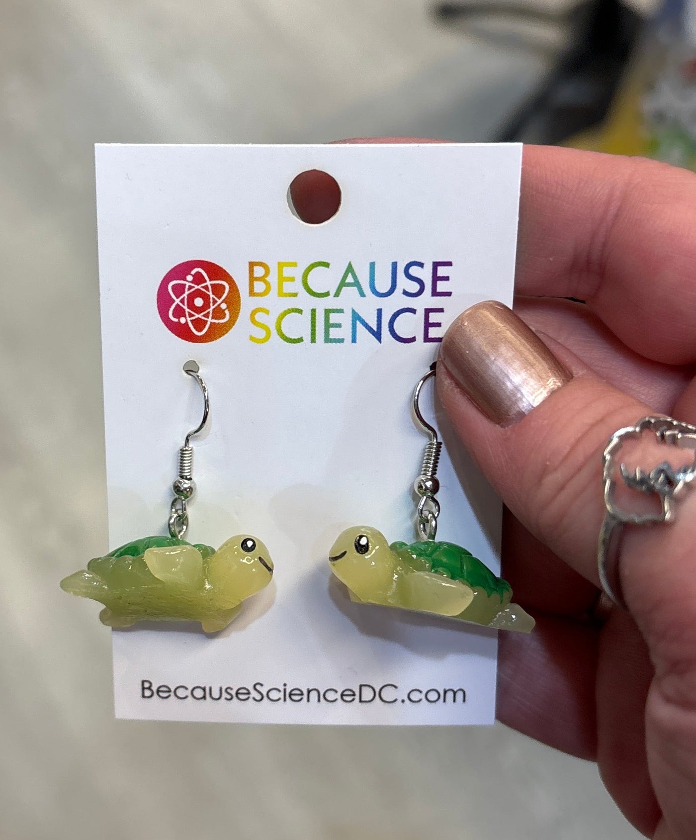 Sea Turtle - 3D Dangle Earrings