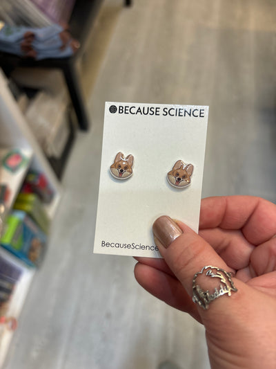 Dog Faces - Acrylic Post Earrings