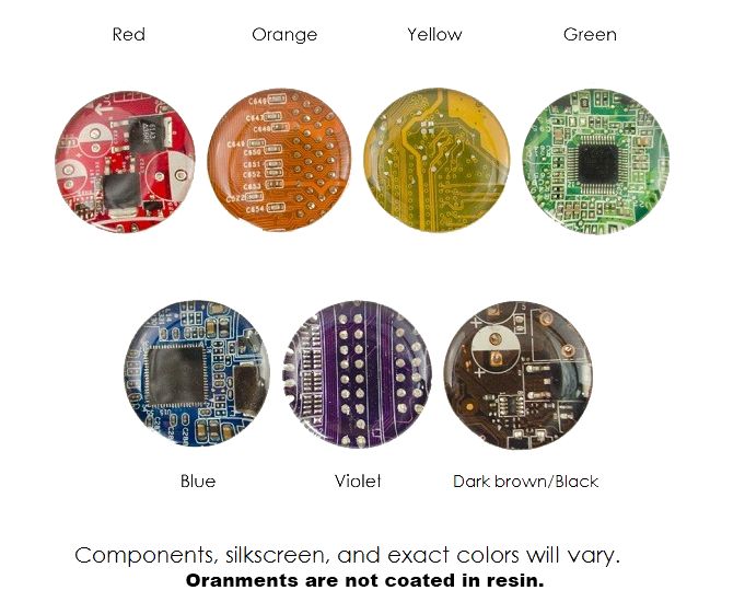 Circuit Board Poodle Ornament