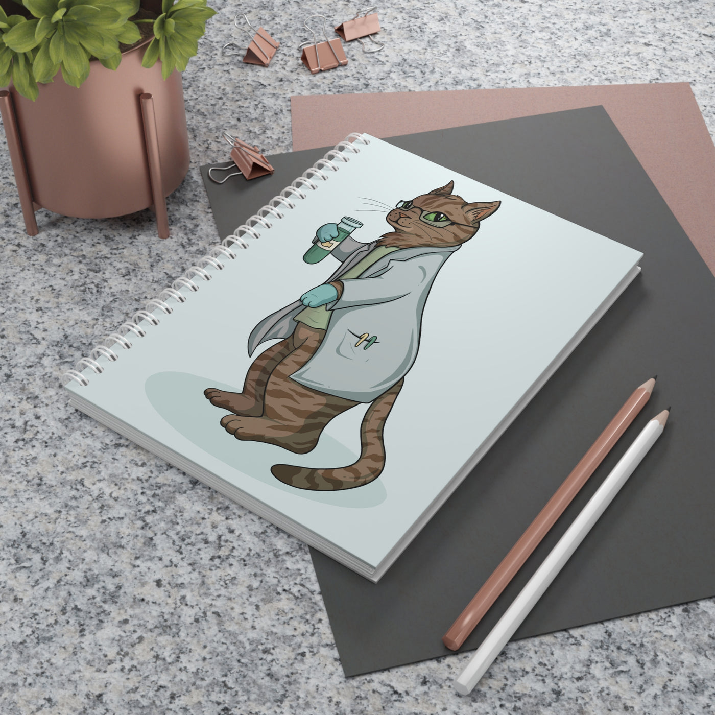 Smarty Cat - A5 Lined Notebook