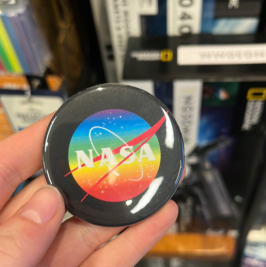 Rainbow NASA - 2.25" Round Magnet