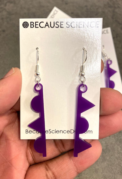 Occluded Front - Acrylic Dangle Earrings