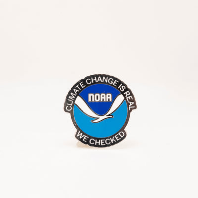 NOAA Climate Change is Real  - Enamel Pin