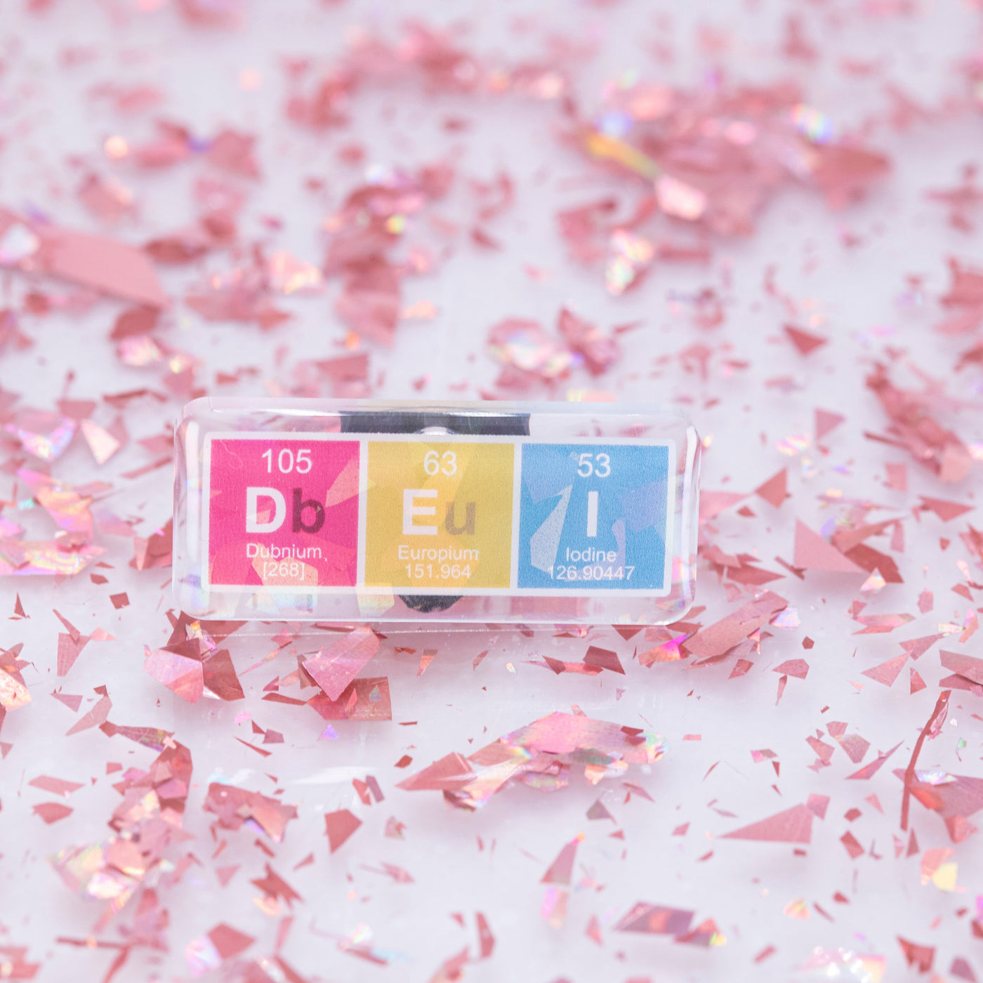 D.E.I. Periodic Table - Acrylic Pin