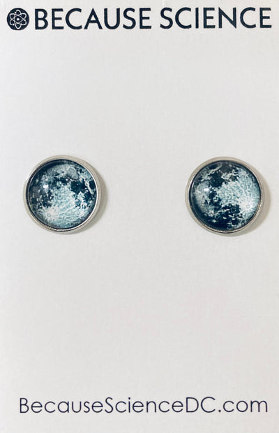 Moon Post Earrings
