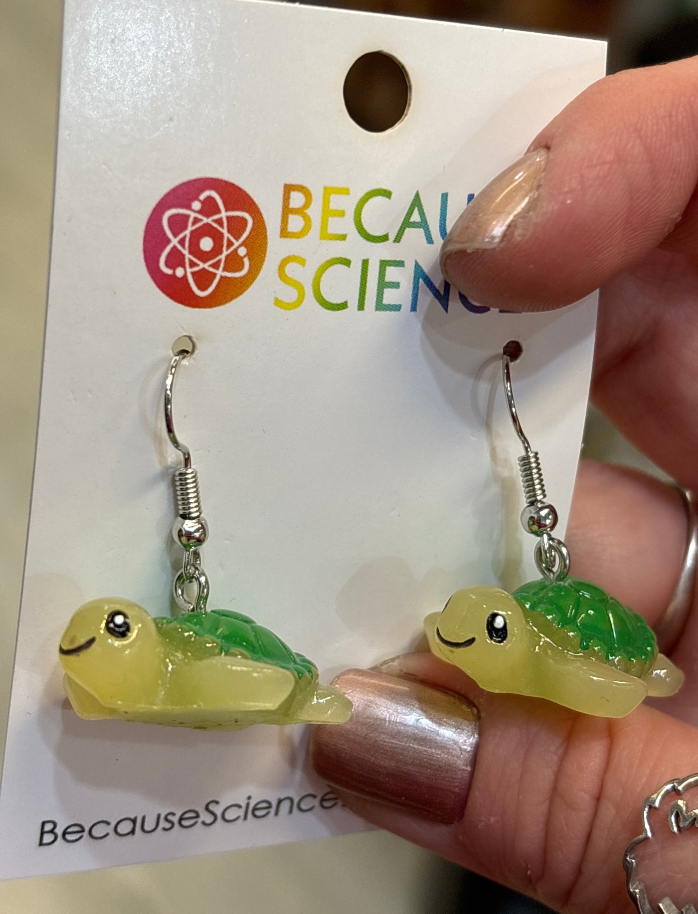 Sea Turtle - 3D Dangle Earrings