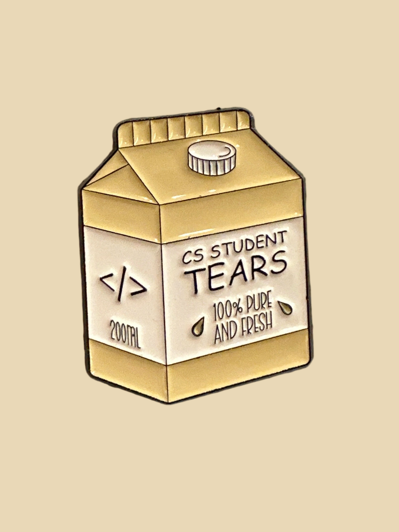 Computer Science Student Tears - Enamel Pin