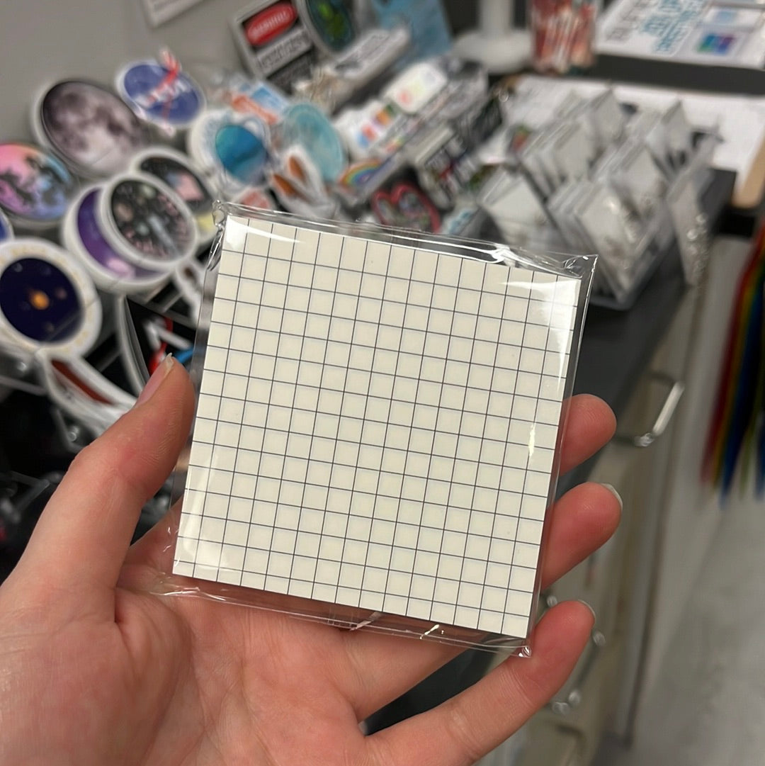 Graph Paper Sticky Notes