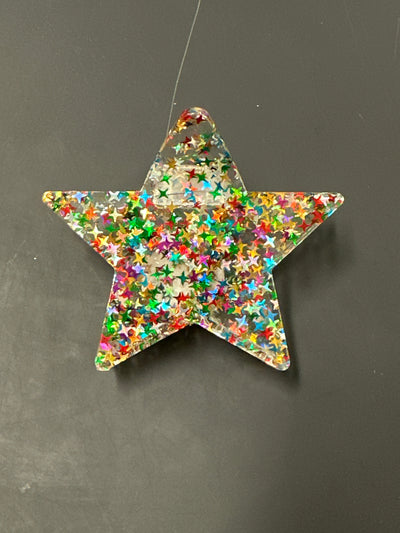 Colorful Star Hair Claw Clip