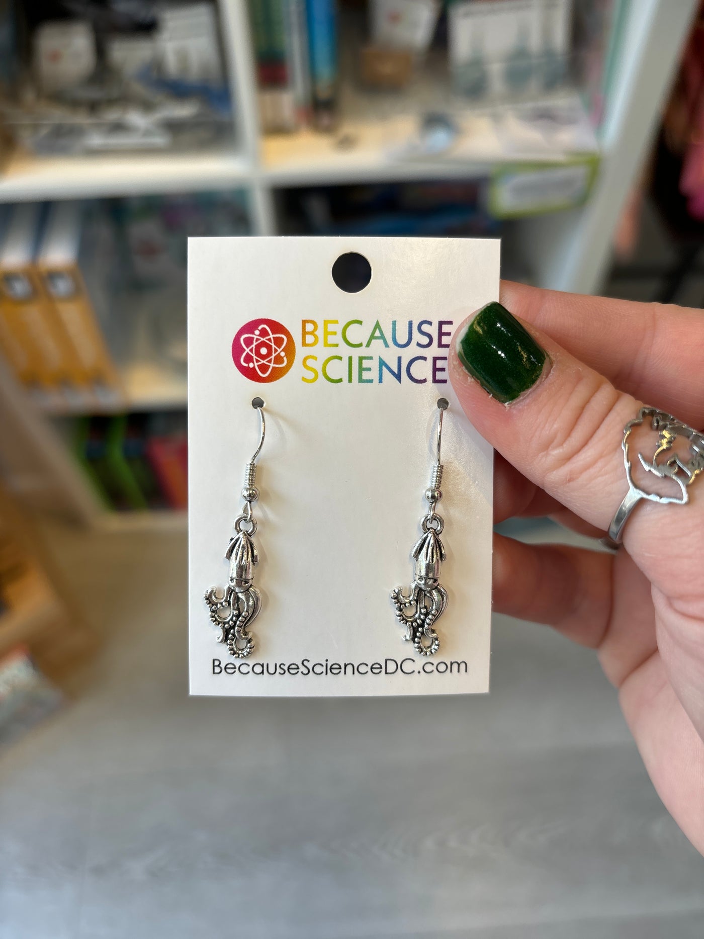 Squid Dangle Earrings