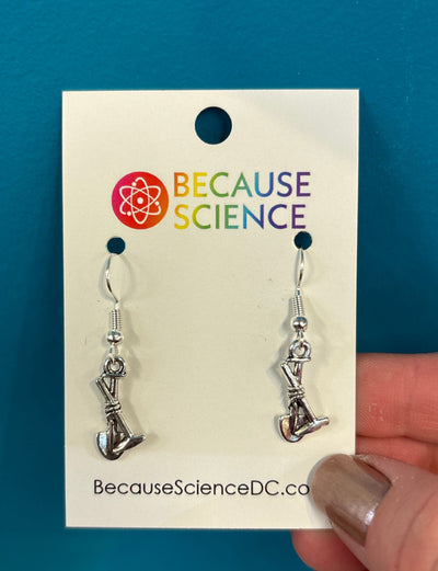 Shovel and Pick Metal Charm Dangle Earrings
