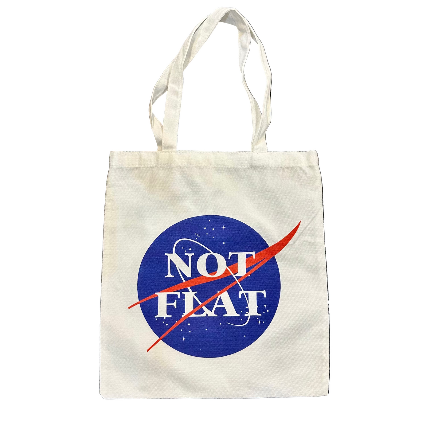 NOT FLAT - Canvas Tote Bag