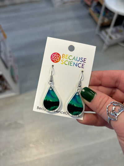 Northern Lights -  Acrylic Dangle Earrings