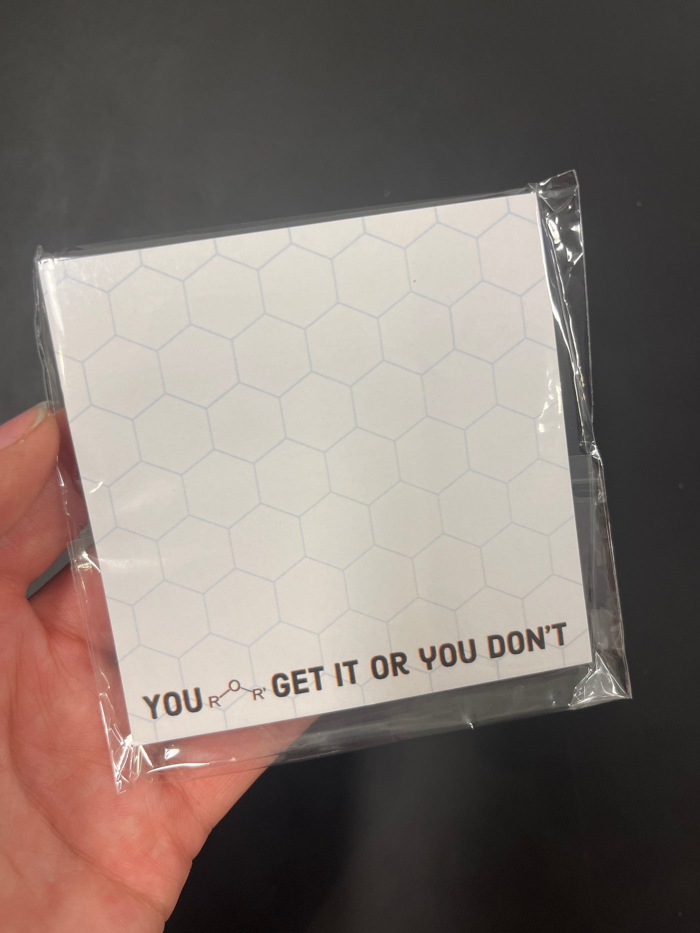 You Ether Get it or You Don't - Hexagonal Graph Sticky Notes