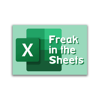 Freak in the Sheets (green) - 2x3 Magnet