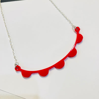 Warm Front - Acrylic Collarbone Necklace