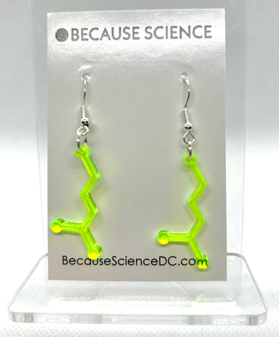 GABA Neurotransmitter - Acrylic Dangle Earrings