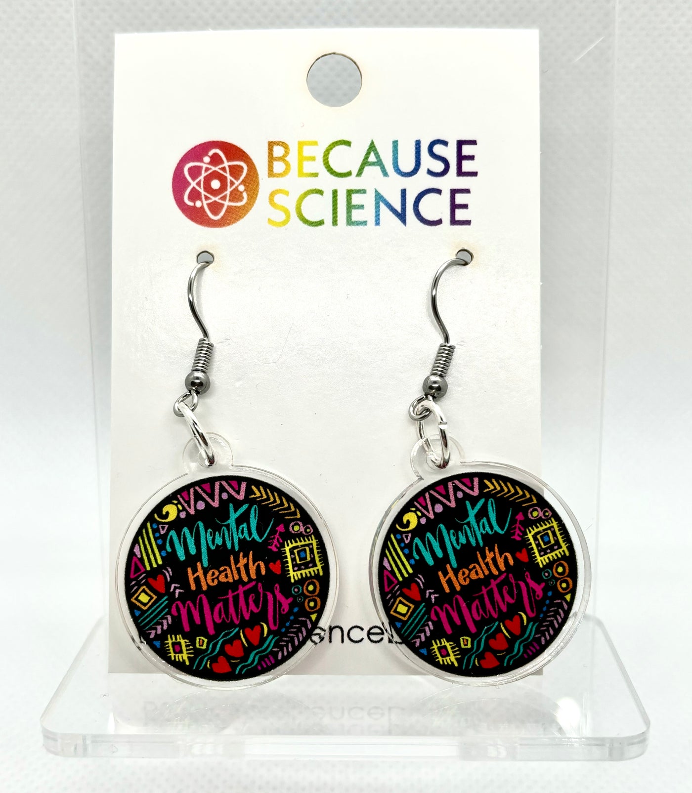 Mental Health Matters - Acrylic Dangle Earrings