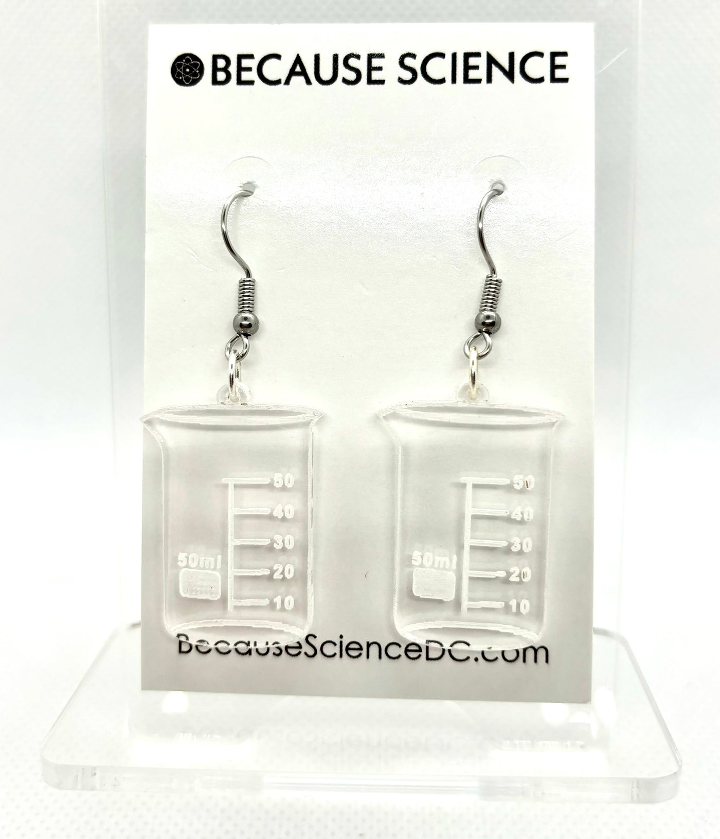Beaker - Acrylic Dangle Earrings