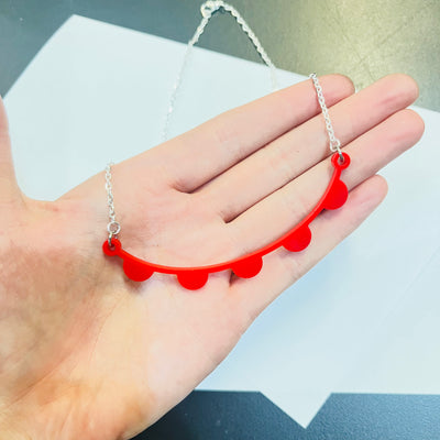 Warm Front - Acrylic Collarbone Necklace