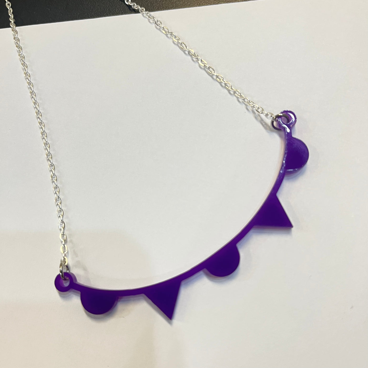 Occluded Front - Acrylic Collarbone Necklace