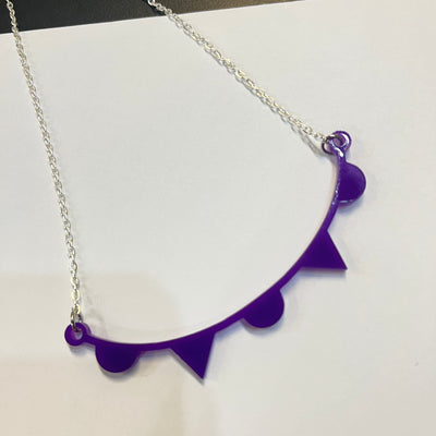 Occluded Front - Acrylic Collarbone Necklace